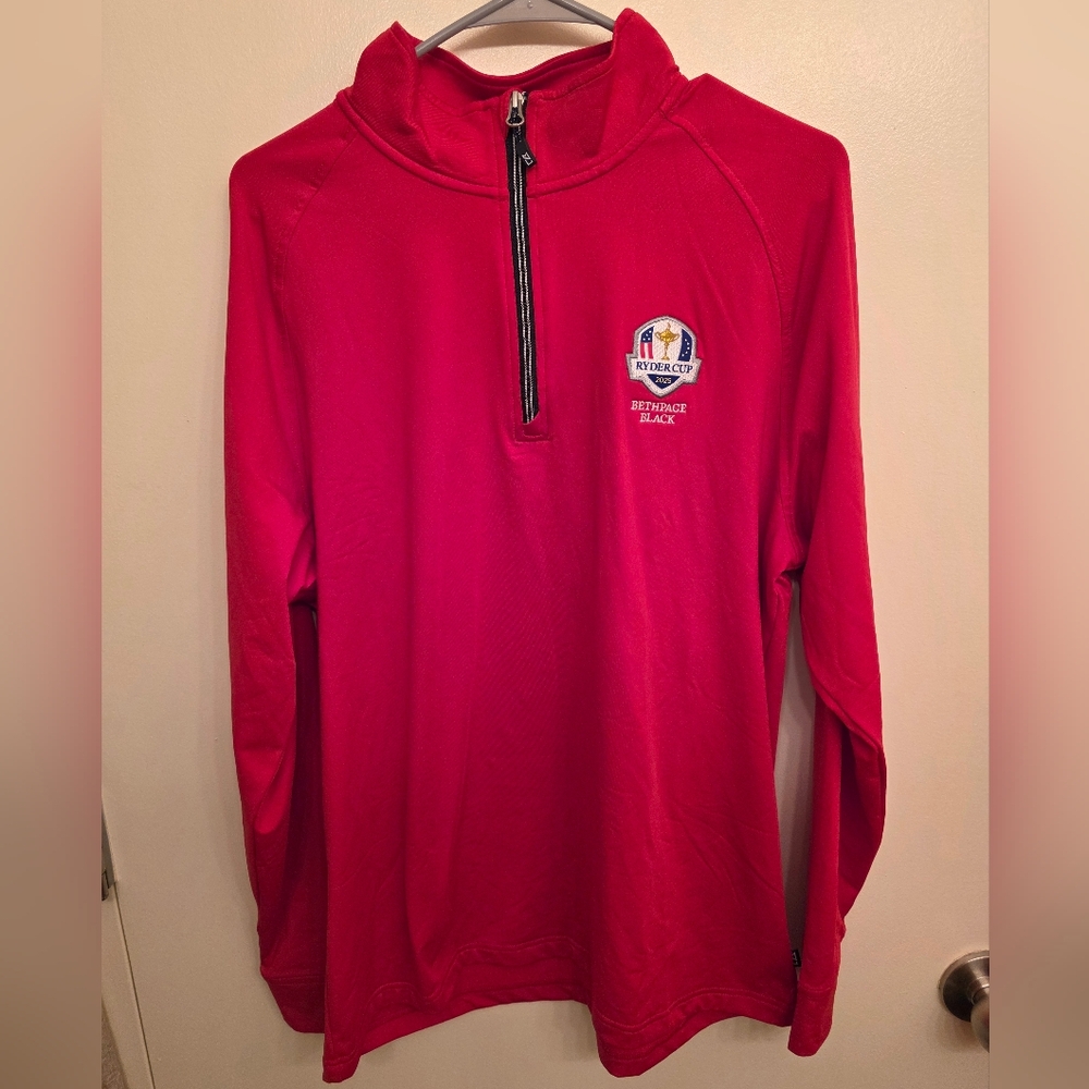Cutter & Buck Adapt Eco Knit 1/4 Zip Ryder Cup 2025 Bethpage Black